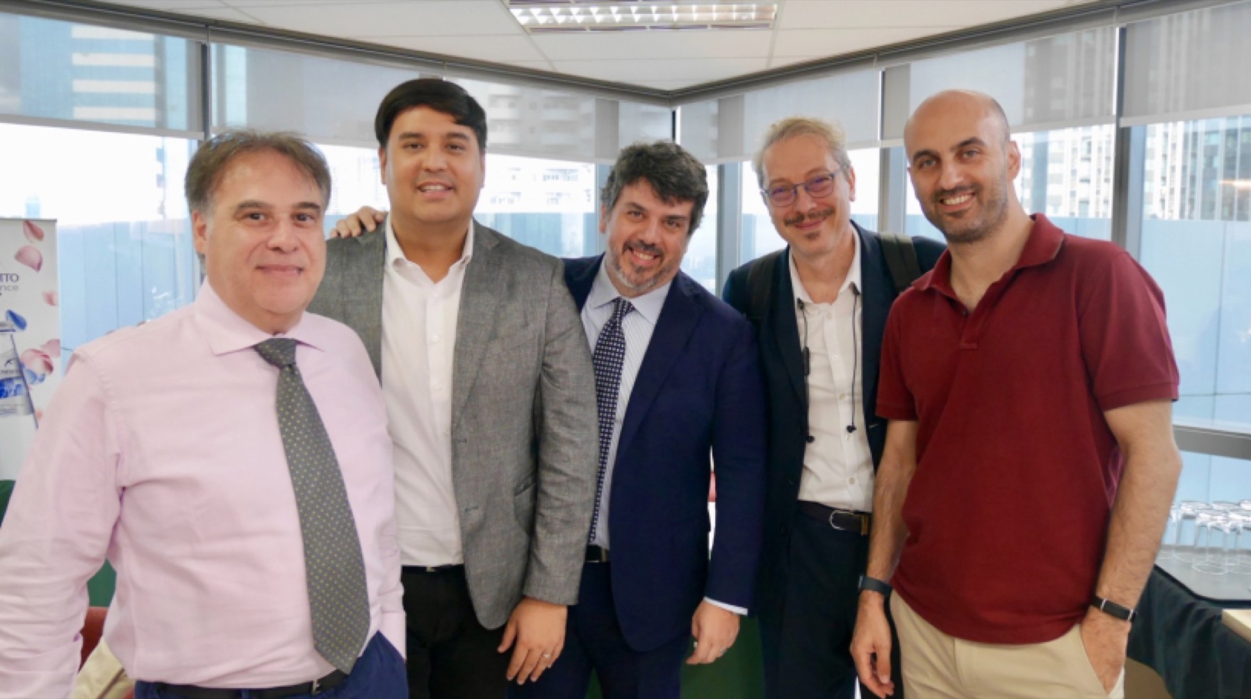 Delegates photographed together at the seminar