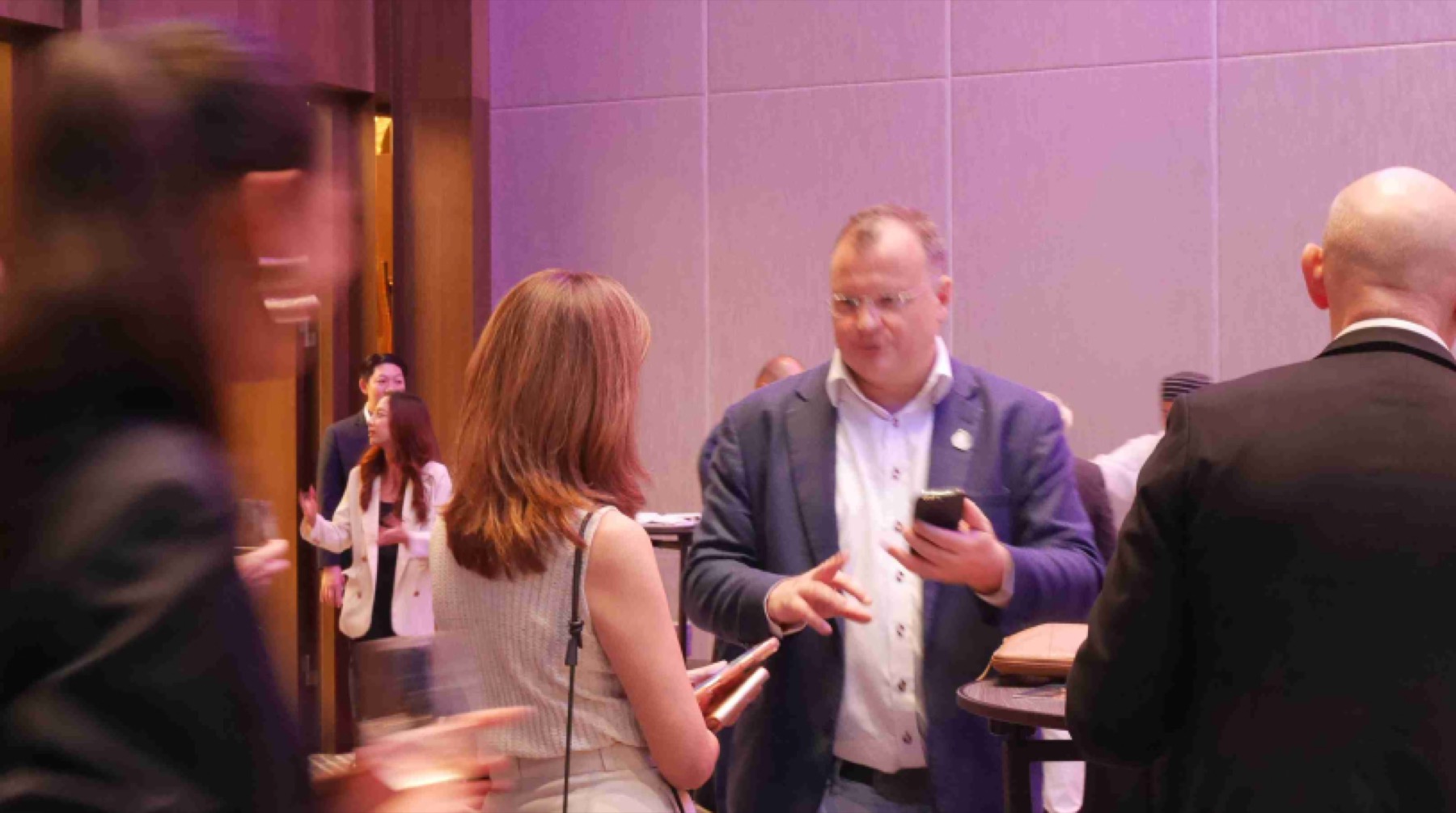 Guests at the networking evening